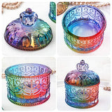 Vintage Jar Resin Mold with Lid Silicone Storage Box Mould for Epoxy Casting DIY Resin Crafts Kits Rustic Bottle Display Jewelry Trinket Container Wehous
