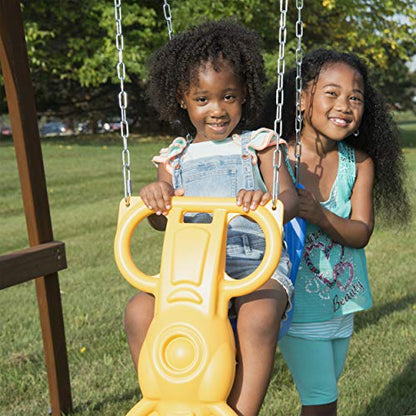 Swing-N-Slide WS 8348 Tioga Fort Swing Set, Wood - WoodArtSupply