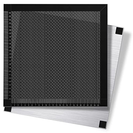 Honeycomb Working Table 300x300x22mm Honeycomb Laser Bed with Aluminum Plate Fast Heat Dissipation and Table-Protecting Honeycomb Working Panel for FAHKNS