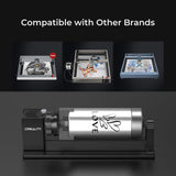 Creality Rotary Kit Pro, Laser Rotary Roller 3 in 1 Multi-Function Engraving Accessories for Laser Engraver, Jaw Chuck Rotary for Engraving Wine Cregrant3D