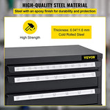 VEVOR Drill Bit Dispenser Cabinet Set, Three-Drawer for 1/16" to 1/2" & Letter Sizes A to Z, Five-Drawer Drill Bit Organizer for Wire Gauge Sizes #1 - WoodArtSupply