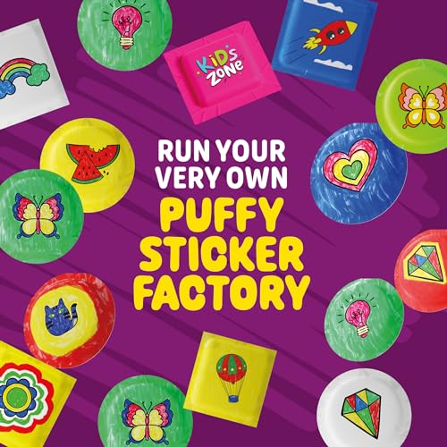 Puffy Sticker Maker Kit for Kids - Make Your Own 3D Stickers - Create DIY Squishy Arts and Crafts - Craft Kits for Girls & Boys Ages 6-10 - Birthday