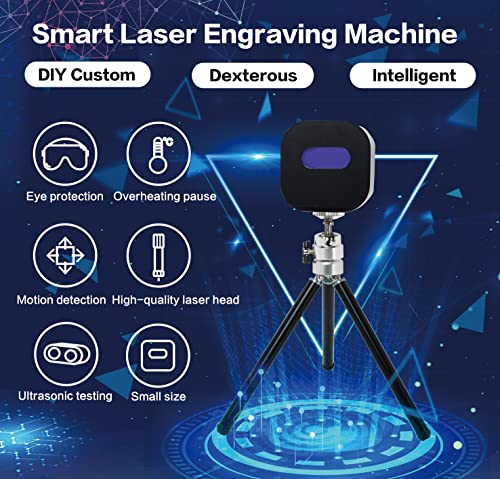 CNCTOPBAOS 1.6W Portable Laser Engraver,Mini Handheld Etcher Printer Compact Engraving Machine for Logo Marking Lettering Printing Tools Design Logo CNCTOPBAOS