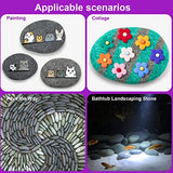 Markdang Rocks for Painting 10 Pcs 3-4” Large River Rock for Paint Natural Flat & Smooth Stones for Painting for Kids & Adult Craft Gift Markdang