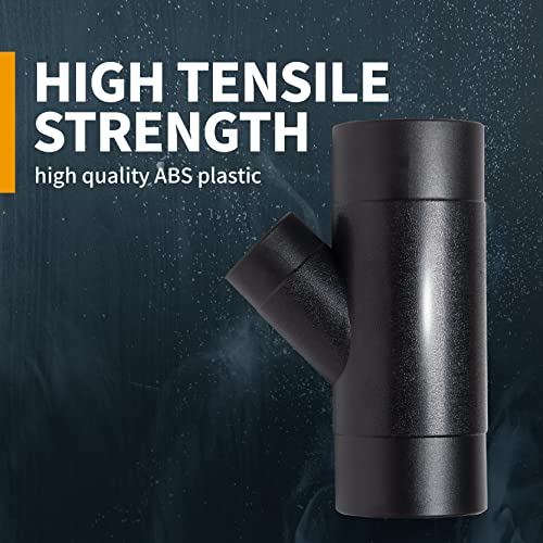 POWERTEC 70190V 4-Inch by 2-1/2-Inch Y-Fitting Dust Collection Hose Connector, 1 PK POWERTEC