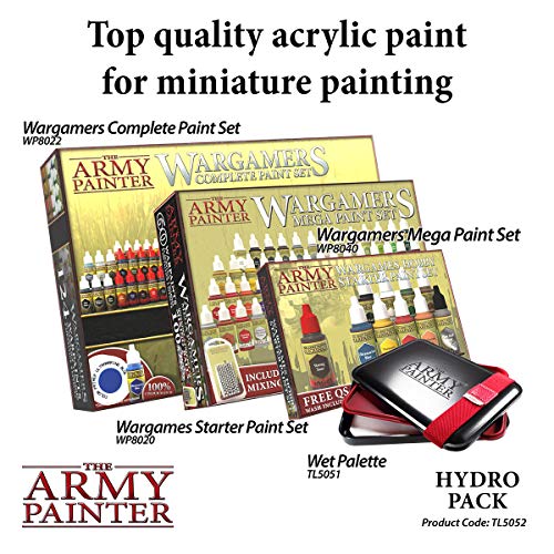 The Army Painter Hydro Pack Palette Paper for Acrylic Paint. 50 Wet Pallet Paper and 2 Wet Palette Sponges to Stay Wet Palette for Acrylic Painting The Army Painter