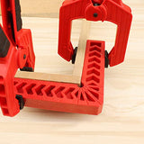 Positioning Squares, Woodworking Tool, Positioning Metric Marking Gauge, 90 Degree Corner Clamp Angle Ruler,Carpentry Squares for Picture Frames, QEDT