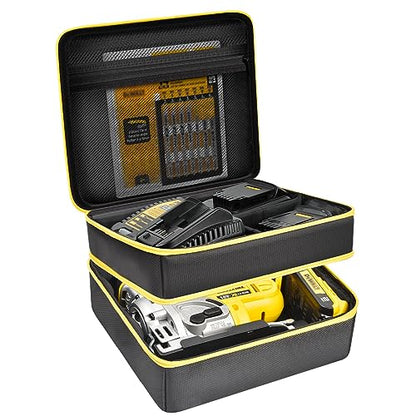 Tool Bag Compatible with DEWALT 20V MAX XR for Jig Saw DCS334B, Storage Carrying Holder Organizer Fits for Dewalt 20v Max Battery, for JigSaw Blades, - WoodArtSupply