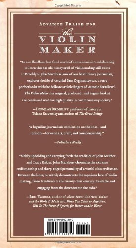 The Violin Maker: Finding a Centuries-Old Tradition in a Brooklyn Workshop Harper