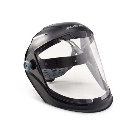 Jackson Safety Lightweight MAXVIEW Premium Face Shield with 370 Speed Dial Ratcheting Headgear – Uncoated Clear JACKSON SAFETY