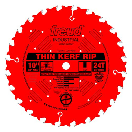 Freud LU87R010: 10" Thin Kerf Rip Blade Freud