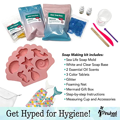 Pinwheel Crafts Soap Making Kit for Kids - Make Your Own Soap Science Kits for Kids -DIY Soap Making Supplies - Science Kits for Kids 4-6 and Up, Pinwheel Crafts
