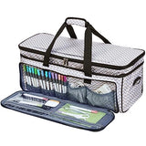 HOMEST Double Layer Carrying Case with Mat Pocket for Cricut Explore Air 2, Cricut Maker, Ripple HOMEST