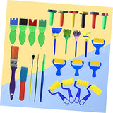 NUOBESTY 27pcs Wooden Art Supplies Seal Child NUOBESTY