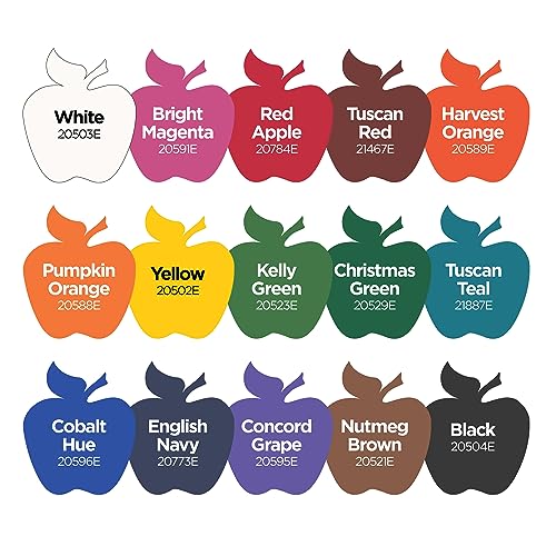 Apple Barrel Fall Colors Kit, 16 Piece Set Includes 15 Acrylic Craft Paints and 1 Mod Podge Gloss, 96426 Apple Barrel