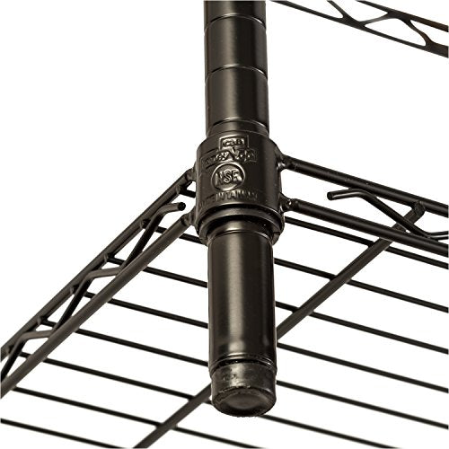 Honey-Can-Do 3-Tier Heavy Duty Adjustable Shelving Unit, Black Honey-Can-Do