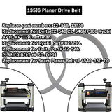 Homhelar 135J6 Planer Drive Belt for Delta 22-540 22-546 TP300 Ryobi AP10 AP-12 Craftsman (2/Pack) Homhelar