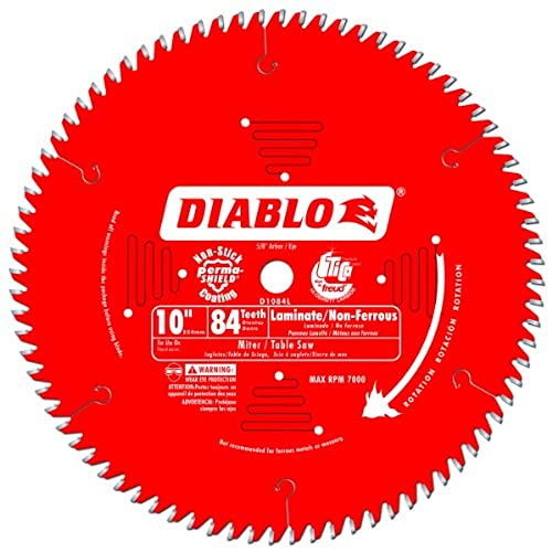 Freud D1084L 10" Dia 84t TCG Saw Blade w/5/8" Arbor - WoodArtSupply