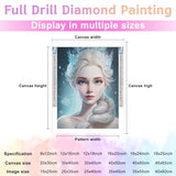 Diamond Painting Kits for Adults,Pure Ice and Snow Crown Princess 5D DIY Diamond Art Kits Full Drill Diamond for Gift Wall Decor Gem Arts Beautiful Directo