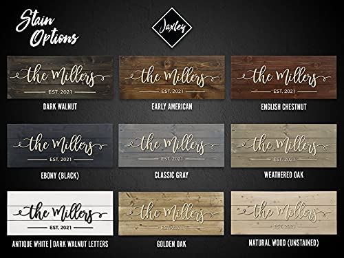 Custom Wood Sign Personalized Handmade Wedding Gift Wood Wall Art Personalized Sign Last Name Sign Established Sign Wooden Signs Bridal Shower Gift Generic