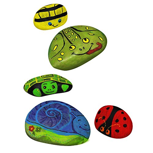 reative Roots Paint Your Own Rock Pets, Pet Rocks for Kids, Craft Kits, Kids Crafts, Crafts for Kids, Kids Craft, Garden Stones, River Stones for