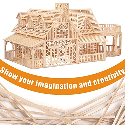 250Pcs Balsa Wood Sticks, Square Wooden Dowels 1/8, 4/25, 3/16, 1/4 x 10 Inch, Hardwood Square Dowels Unfinished Wooden Strips for DIY Molding Crafts ZAUGONTW