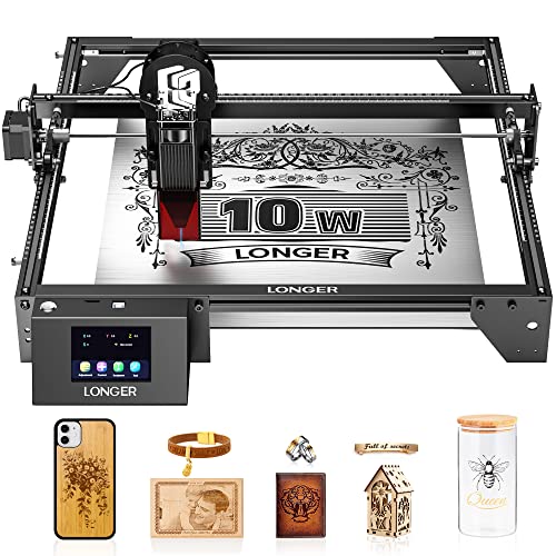 Longer RAY5 Laser Engraver 60W, Laser Engraver 10W Output Power, 32-bit Motherboard, Compresed Spot CNC, App Offline Control, DIY Engraver Tool for - WoodArtSupply