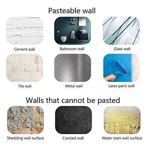 Double Sided Foam Tape Strong Pad Mounting,Black Self-Adhesive Tape Include Square Round and Rectangular(60Pcs) Tstfadac