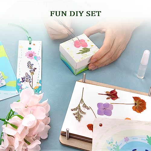 Aboofx Large Professional Flower Press Kit, 6 Layers 10.8 x 6.9 inch DIY Flower Pressing Kit for Adults to Making Dried Flower & Press Flowers Arts