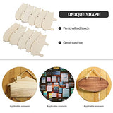 COHEALI 10pcs Wood Blanks Unfinished Wood Pigs Wood Gift Tags Wood Pigs Slices Gift Label Pig Shape Wood Tags Craft Wood Deer Out Animal Label Tags COHEALI