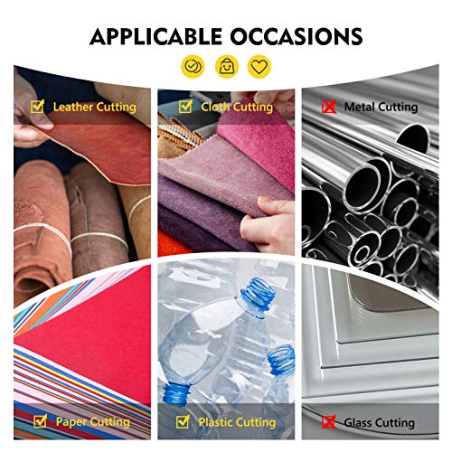 Magicfly Rotary Cutter Set, 45mm and 28mm Fabric Cutters Kit with Extra 10 Blades, A3 Double-Sided Self Healing Cutting Mat, 12x6 Inch Quilting Ruler Magicfly