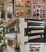 Cq acrylic Nail Polish Rack Wall Mount Shelf,2 Pack Acrylic Nail Polish Organizer Display 24 Bottles,15" Acrylic Floating Wall Ledge Shelf Kids Cq acrylic