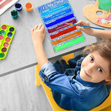 Resin Moulds with Paint Brush, FineGood Calendar Resin Moulds Silicone Resin Kit Month Week Planner Silicone Moulds for Resin Casting FineGood