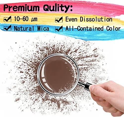 5.29oz/150g Mica Powder - LightStone Mica Powder for Epoxy Resin - Pearl Pigment Powder Dye for Resin/Eye Shadow/Soap Making/Nails/Bath Bombs etc.
