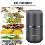 COOL KNIGHT Herb Grinder [large capacity/fast/Electric ]-Spice Herb Coffee Grinder with Pollen Catcher/- 7.5" (Grey) COOL KNIGHT