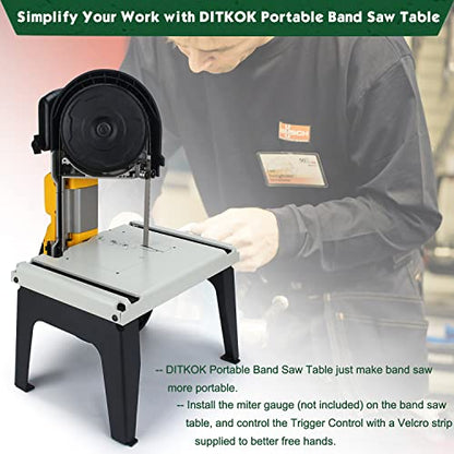 DITKOK Band Saw Stand Portable Table for DeWalt Band Saw