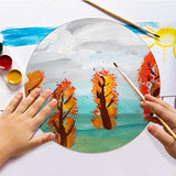 20 Inch Round Wood Circles Unfinished Wood Cutout for Craft Door Hanger Christmas Decorations, and Painting (2 Pieces) Jetec