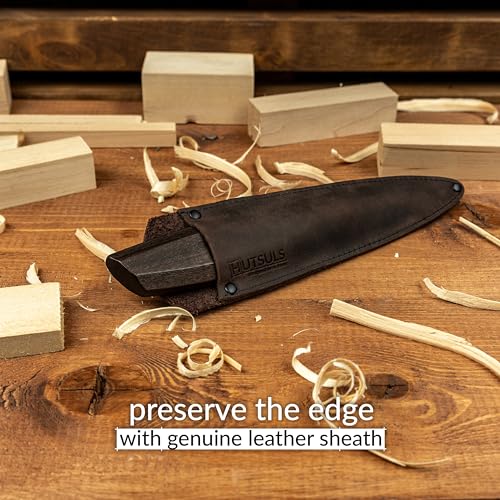 Hutsuls Wood Whittling Kit for Beginners - Razor Sharp Wood Carving Knife Set in Beautifully Designed Gift Box, Whittling Knife for Kids and Adults