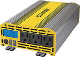 STANLEY PI1000S Power Inverter 1000W Car Converter: Triple AC Outlets, Dual 3.1A USB Ports, 12V DC Adapter STANLEY