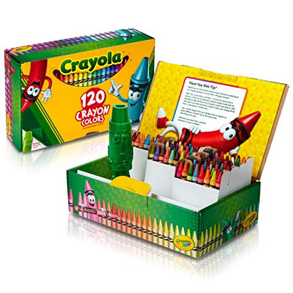 Crayola Crayons, 120 Count, Coloring Supplies, Gift for Kids - WoodArtSupply