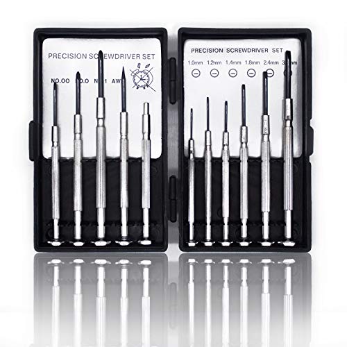 11PCS Mini Precision Screwdriver Set, Small Screwdriver Set for Electronics, Toys, Computer, Watch Repair - WoodArtSupply