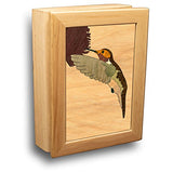 MarqArt Hummingbird Wood Art Gift Trinket Box & Jewelry Boxes - Handmade USA - Unmatched Quality - Unique, No Two are the Same - Original Work of MarqArt