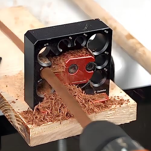 KETIPED Adjustable Drill Milling Dowel Round Rod Auxiliary Tool with Carbide Blade, Electric Drill Milling Cylindrical Woodworking Tool Dowel Maker KETIPED