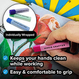 HIPPIE CRAFTER Soft Chalk Pastels Art Supplies Set of 24 Color Pastels for Artists Non Toxic Oil Free Soft Pastel Chalk for Colored Chalk Art Art HIPPIE CRAFTER