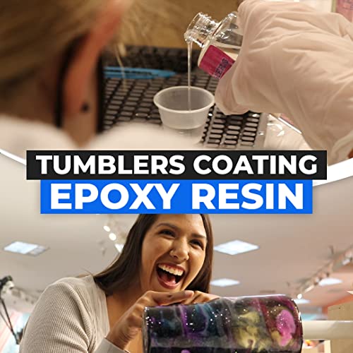 The Epoxt Resin Store - Tumbler Coating Epoxy Resin, Super Gloss Shine, Fast Cure, Self Leveling, Low Odor, Easy Mixing (1-1), UV Stable, 2 Part 1 The Epoxy Resin Store