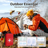Home-Car-First-Aid-Kit-Camping-Essentials - 263pcs Waterproof Zippers is Ideal for Travel, Office, Boat, Sports, Businesses, Hiking, Emergency Pumier