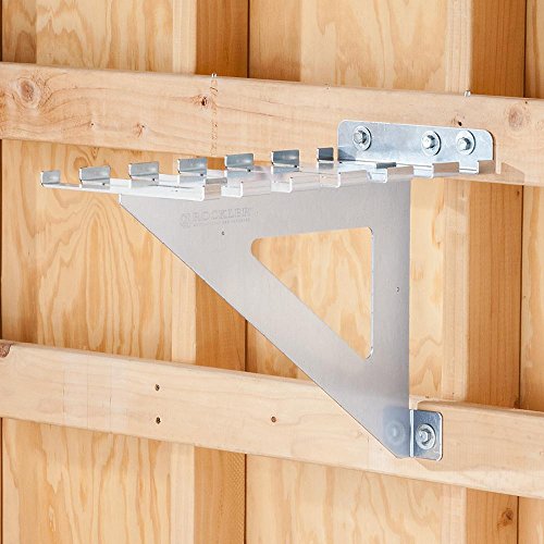 Rockler HD Pipe Clamp Rack – Rack Helps to Store Heavy Duty Clamps – 12 Gauge Galvanized Steel Pipe Clamps – Store Full Rack of Clamps up to 60” Long WoodArtSupply