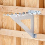 Rockler HD Pipe Clamp Rack – Rack Helps to Store Heavy Duty Clamps – 12 Gauge Galvanized Steel Pipe Clamps – Store Full Rack of Clamps up to 60” Long WoodArtSupply