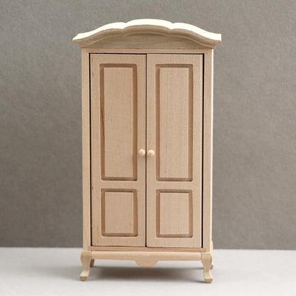 AirAds Dollhouse 1:12 Miniature Furniture Legs Bookcase Hutch Legs Unfinished Wood (Set 4pcs)