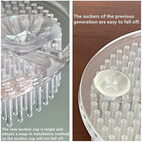 2Pcs Thicken Plastic Flower Frog 70mm/2.76" Clear Japanese Floral Frogs Round Ikebana Kenzan Flower Arrangement Pin Frog Holder Eggone